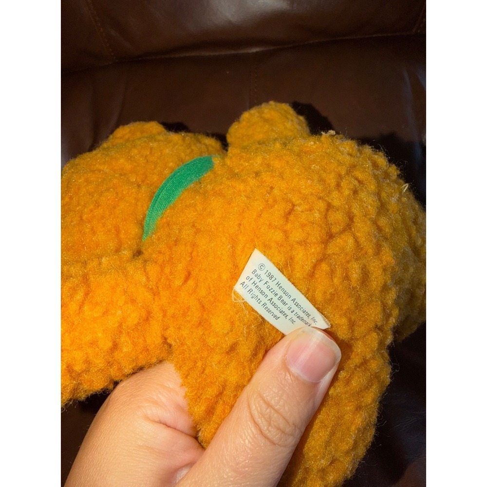 Vintage 1987 Henson Associates Muppet Babies Baby Fozzie Bear Plush Scarf 80s - Picture 4 of 4
